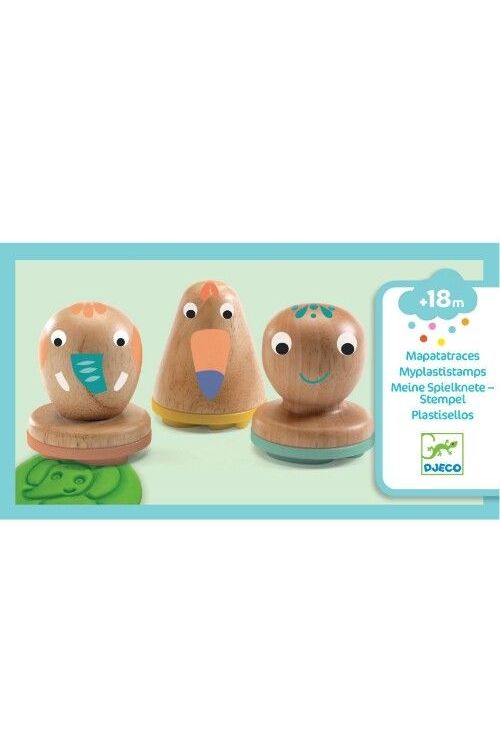 Stempels Voor Boetseerklei - My Plastistamps 3 St van Djeco | Kids Conceptstore Le Fanfare