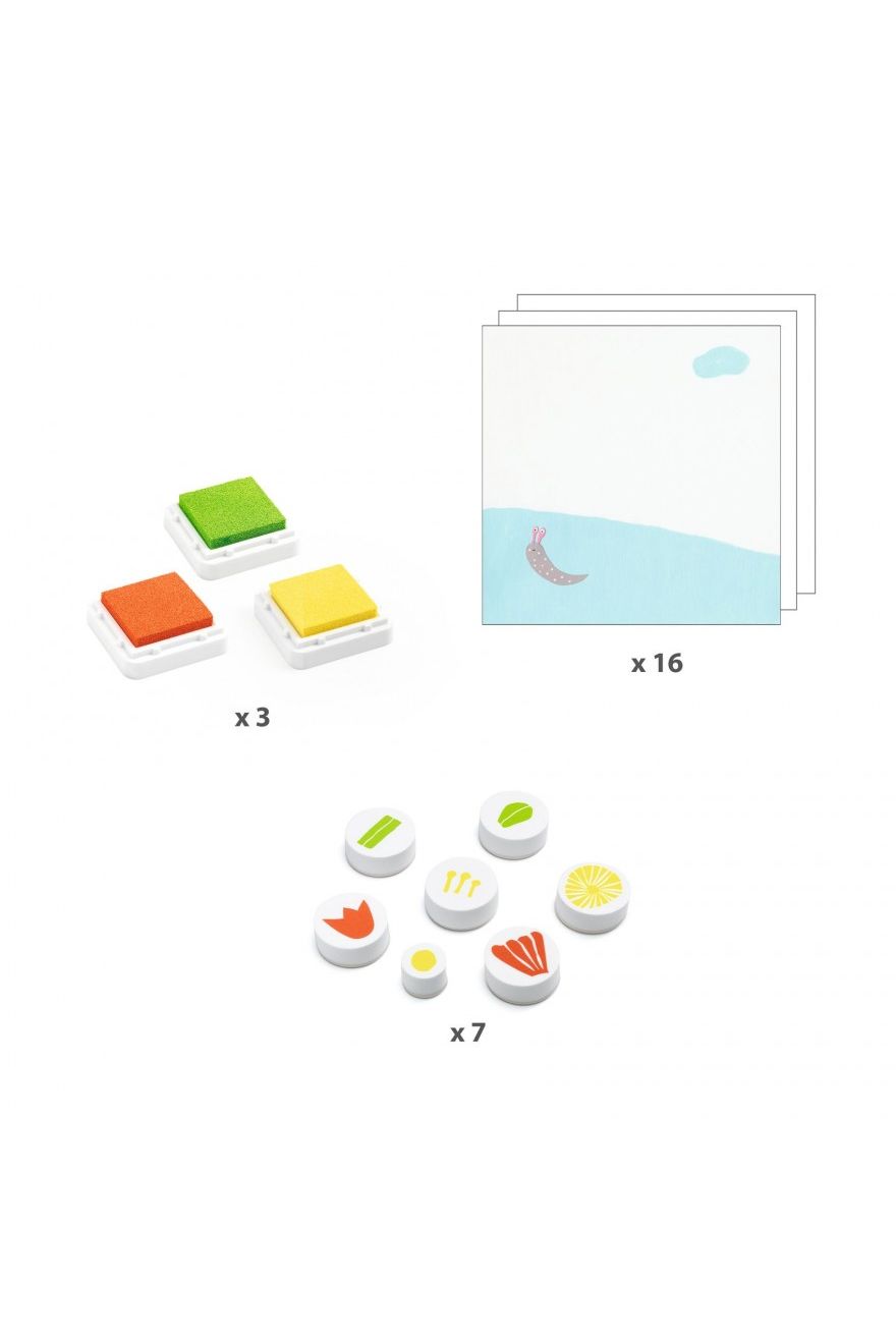 Stempels - With Flowers van Djeco | Kids Conceptstore Le Fanfare