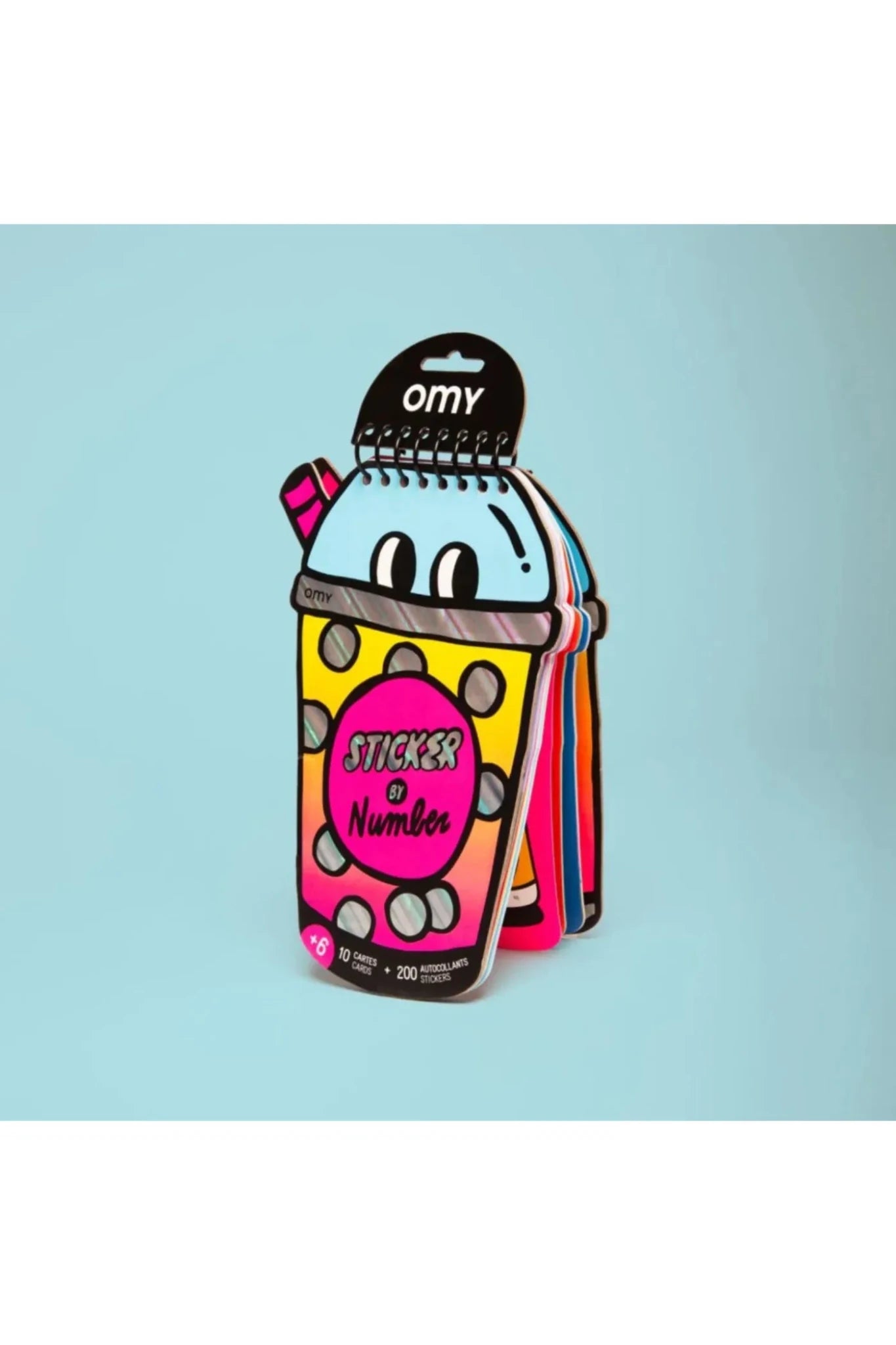 STICKER BY NUMBER NOTEBOOK - BUBBLE van OMY | Kids Conceptstore Le Fanfare