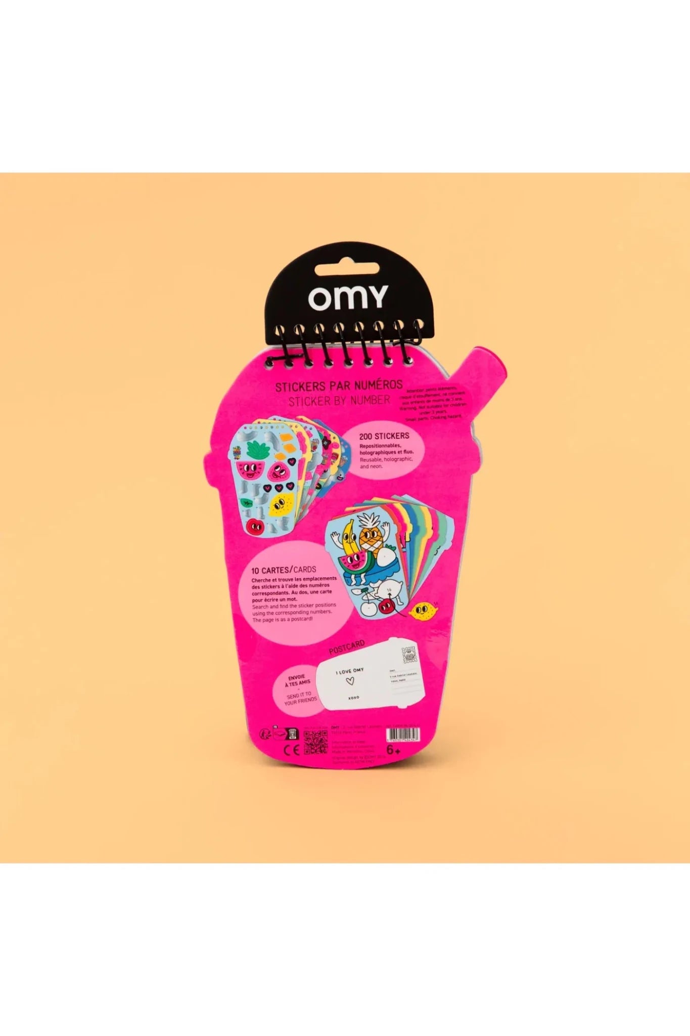 STICKER BY NUMBER NOTEBOOK - BUBBLE van OMY | Kids Conceptstore Le Fanfare