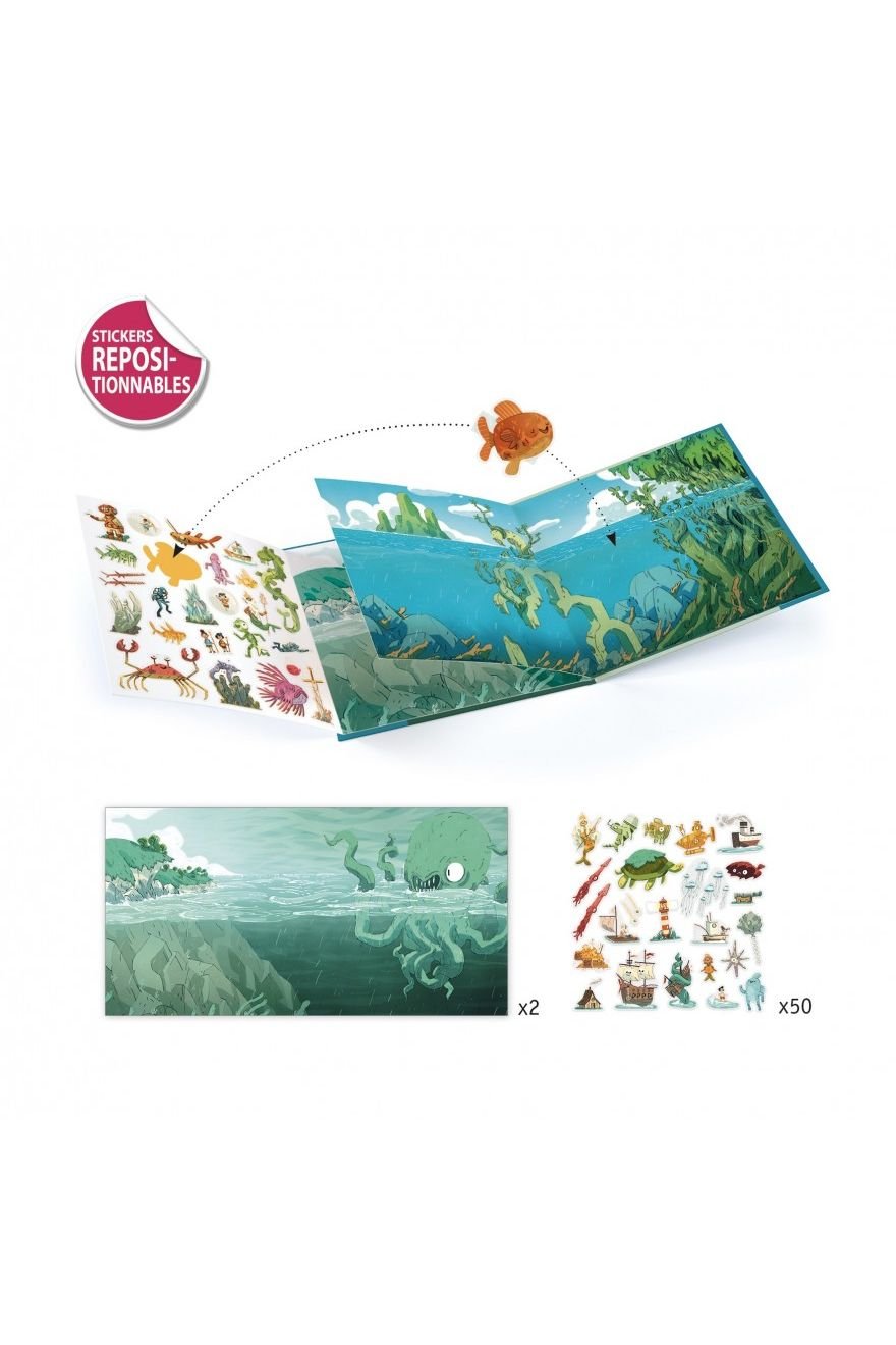 Stickerboek Diep in de Zee van Djeco | Kids Conceptstore Le Fanfare