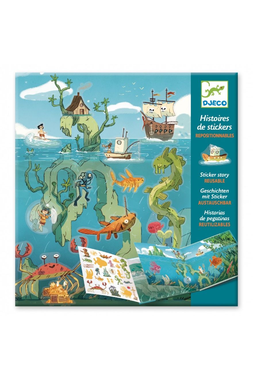 Stickerboek Diep in de Zee van Djeco | Kids Conceptstore Le Fanfare