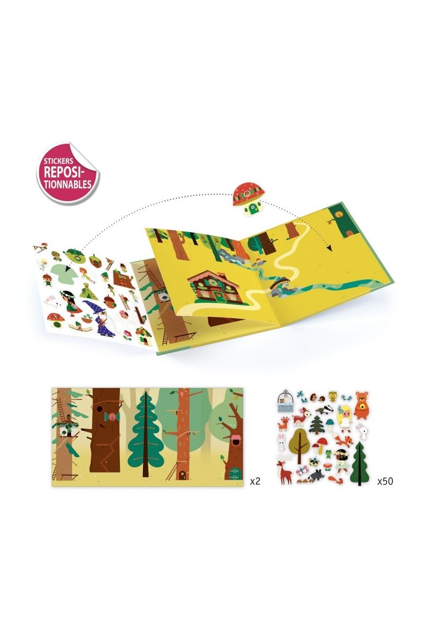 Stickerboek Het Toverbos van Djeco | Kids Conceptstore Le Fanfare