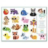 Stickers Babydieren 120St van Djeco | Kids Conceptstore Le Fanfare