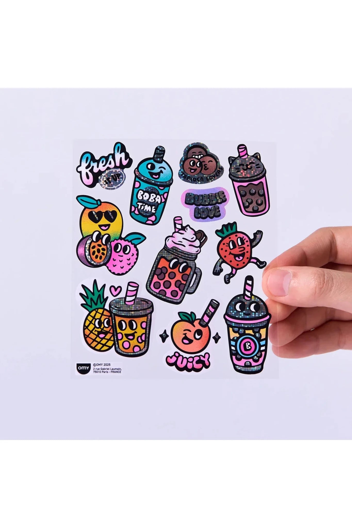 STICKERS - BIG - BUBBLE TEA van OMY | Kids Conceptstore Le Fanfare