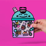 STICKERS - BIG - BUBBLE TEA van OMY | Kids Conceptstore Le Fanfare