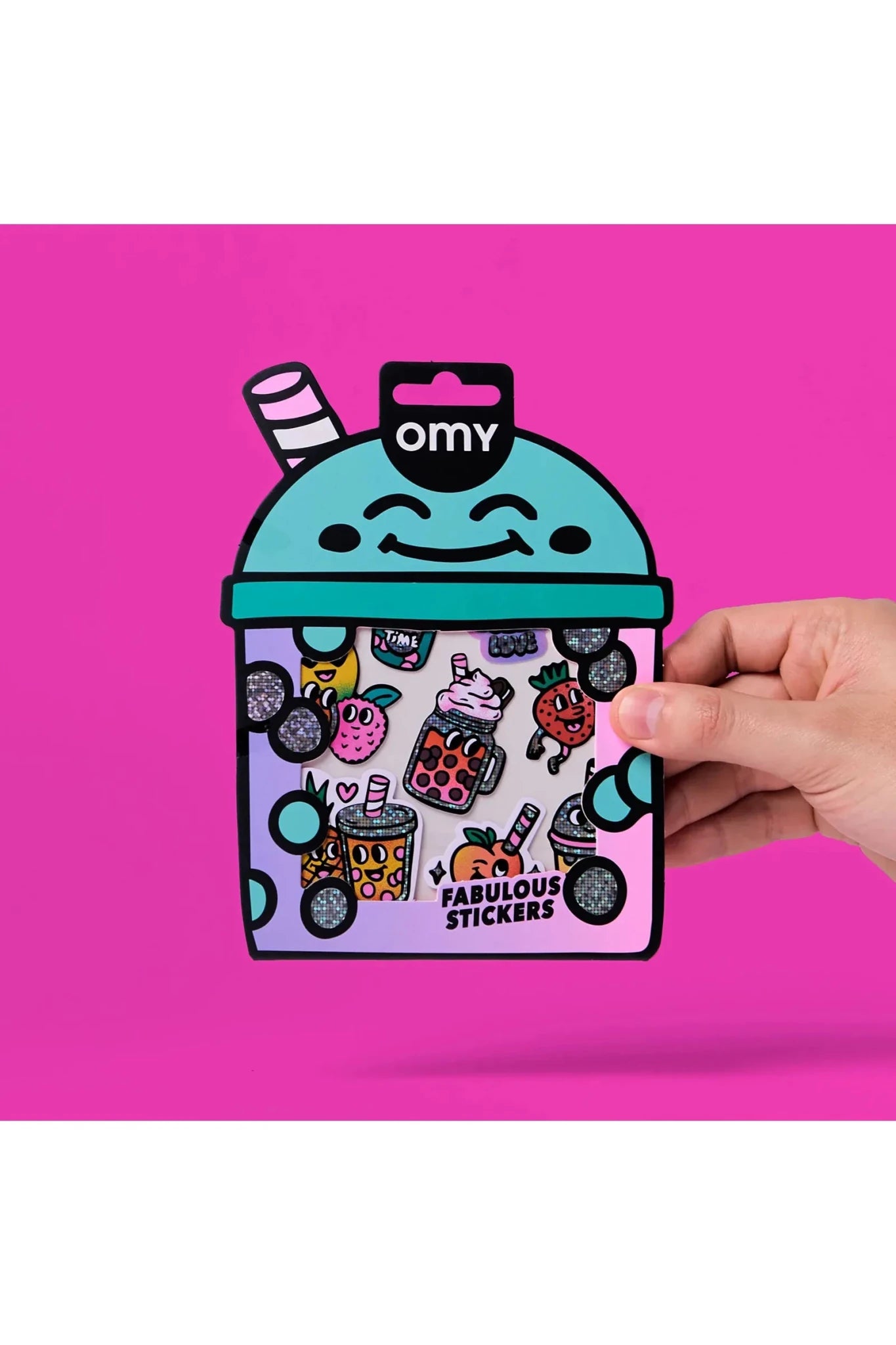 STICKERS - BIG - BUBBLE TEA van OMY | Kids Conceptstore Le Fanfare