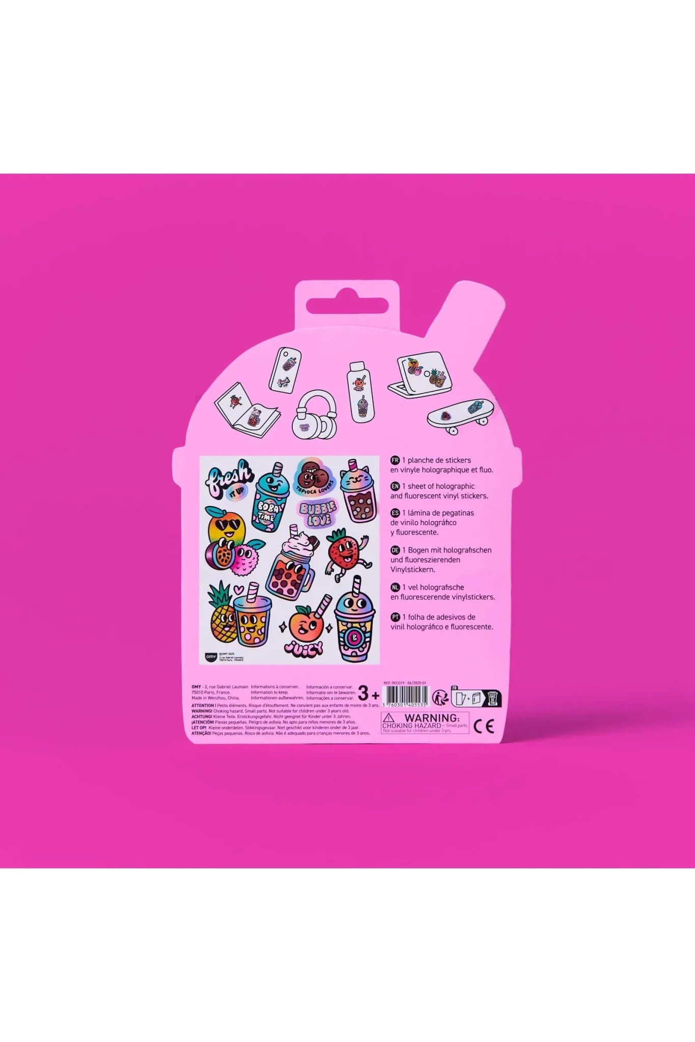 STICKERS - BIG - BUBBLE TEA van OMY | Kids Conceptstore Le Fanfare