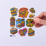 STICKERS - BIG - BURGER van OMY | Kids Conceptstore Le Fanfare