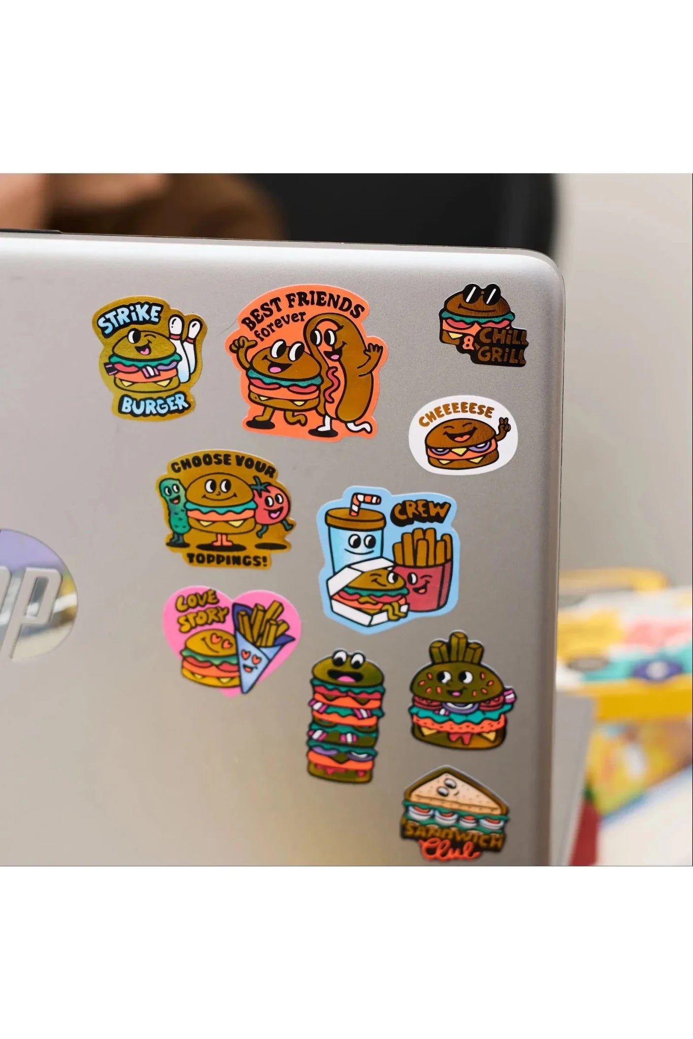 STICKERS - BIG - BURGER van OMY | Kids Conceptstore Le Fanfare