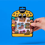 STICKERS - BIG - BURGER van OMY | Kids Conceptstore Le Fanfare