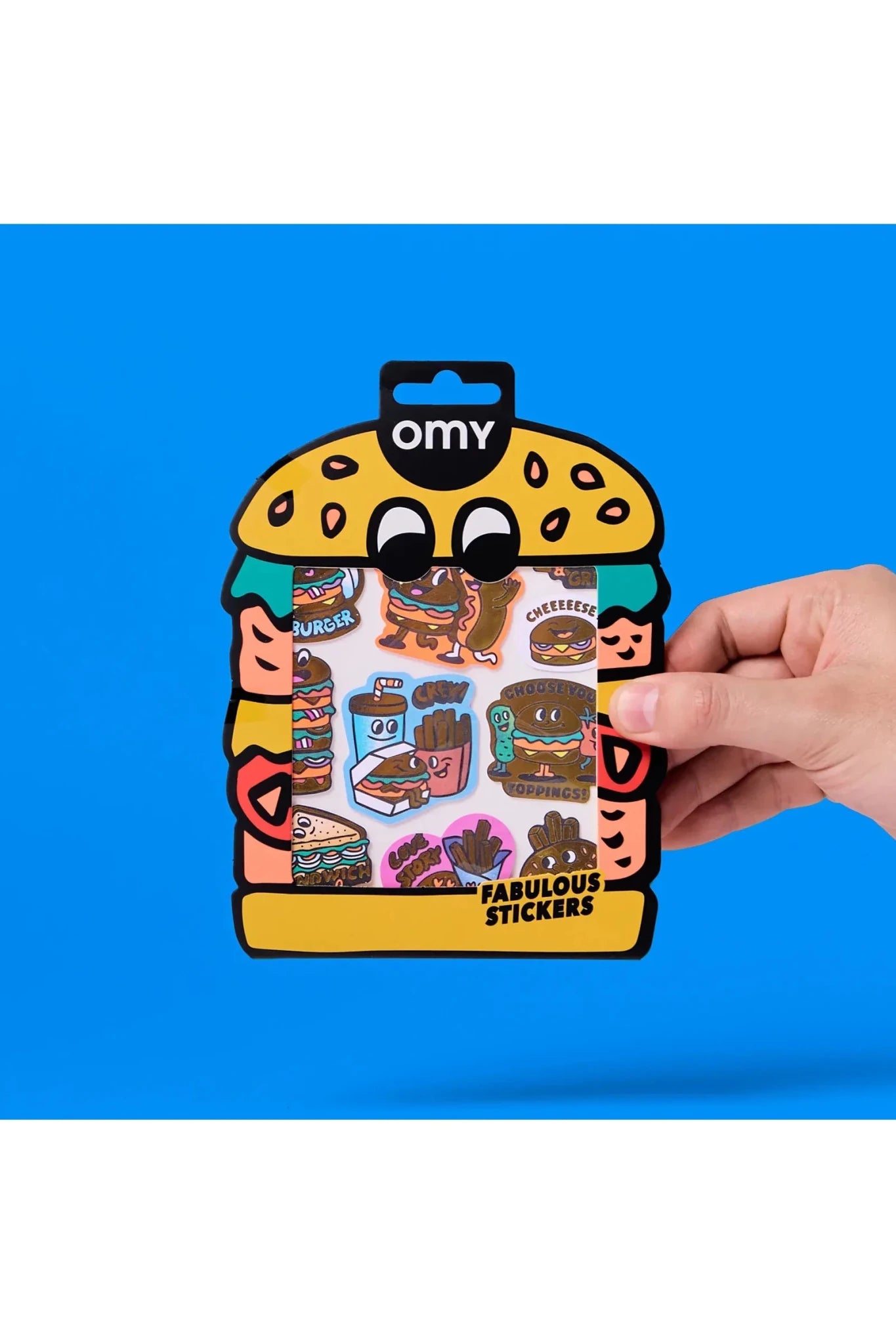 STICKERS - BIG - BURGER van OMY | Kids Conceptstore Le Fanfare