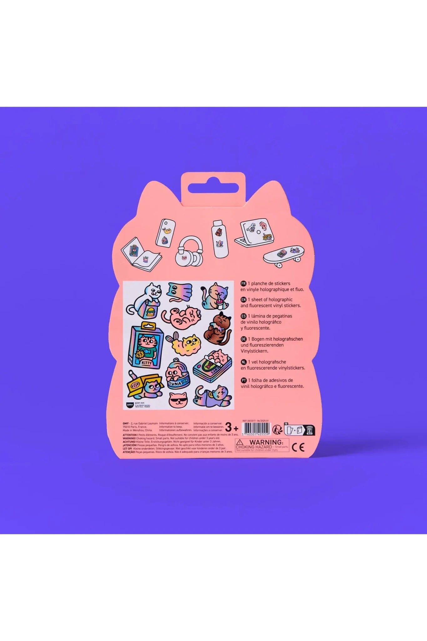 STICKERS - BIG - KITTY van OMY | Kids Conceptstore Le Fanfare
