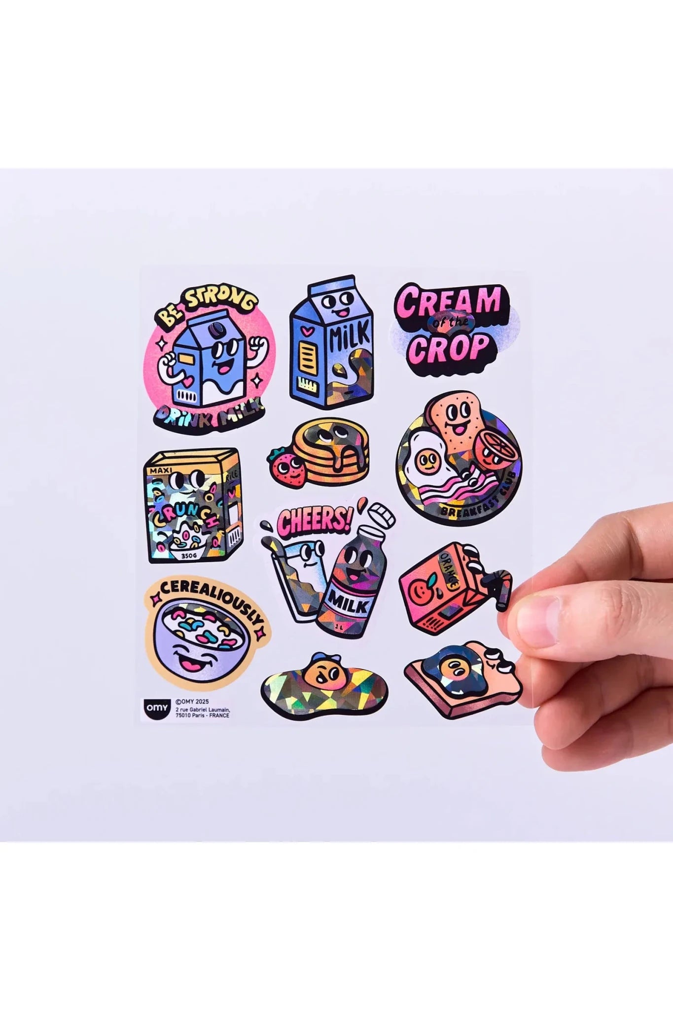 STICKERS - BIG - MILK van OMY | Kids Conceptstore Le Fanfare