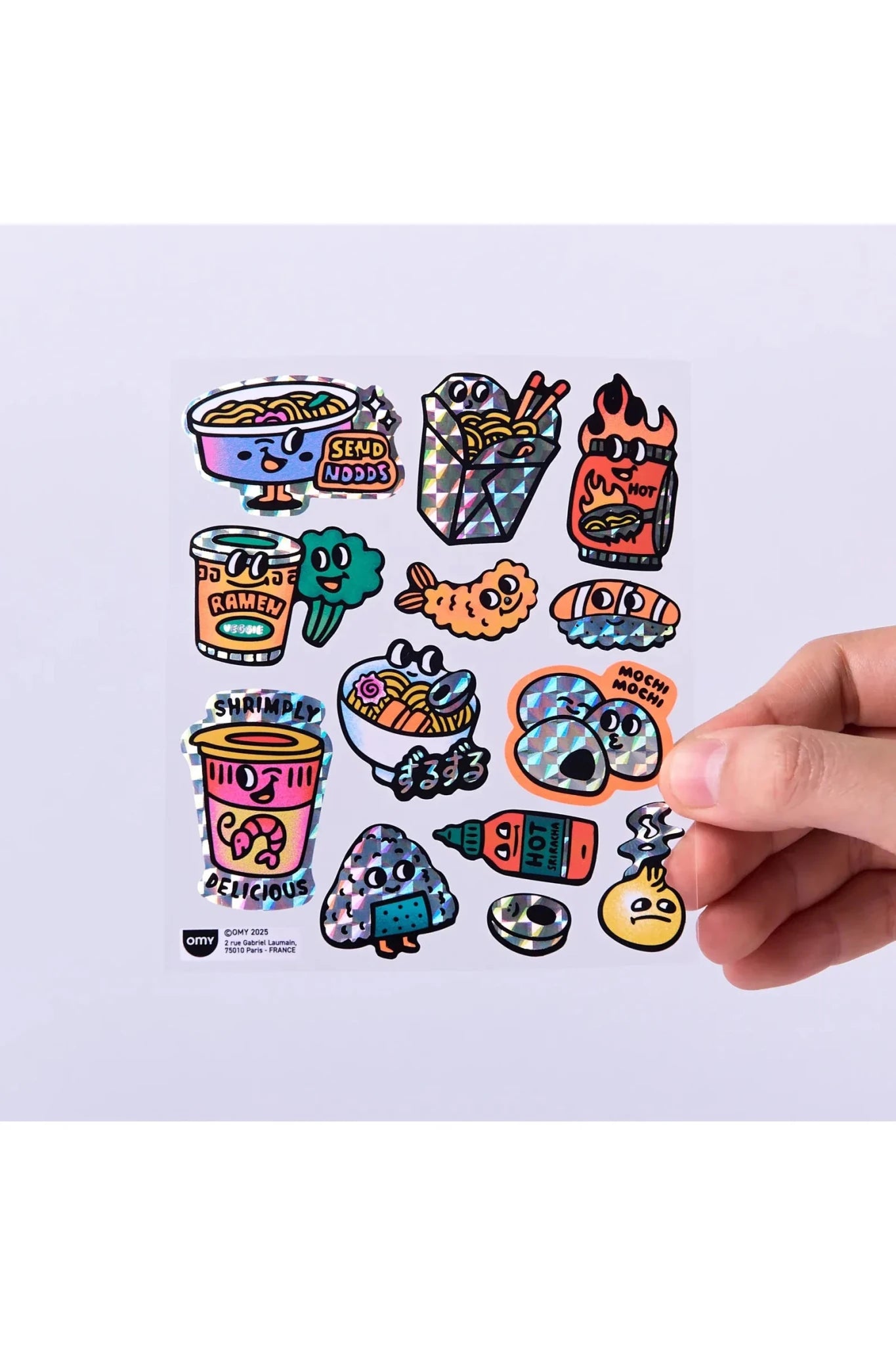 STICKERS - BIG - NOODLE van OMY | Kids Conceptstore Le Fanfare