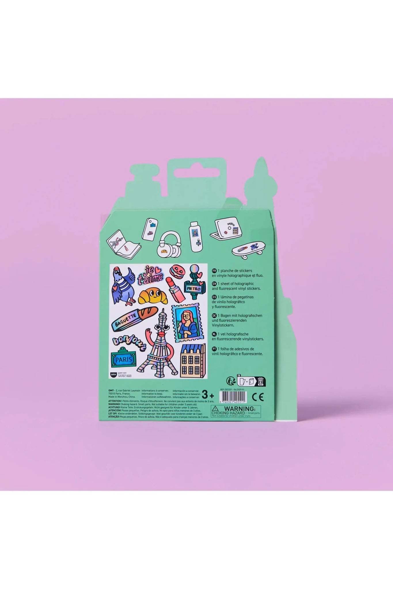 STICKERS - BIG - PARIS van OMY | Kids Conceptstore Le Fanfare