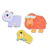 Stickers - Ice field animals van Djeco | Kids Conceptstore Le Fanfare