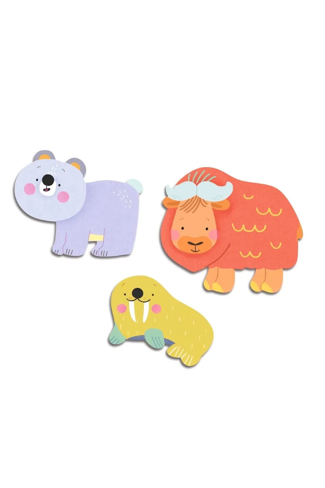 Stickers - Ice field animals van Djeco | Kids Conceptstore Le Fanfare