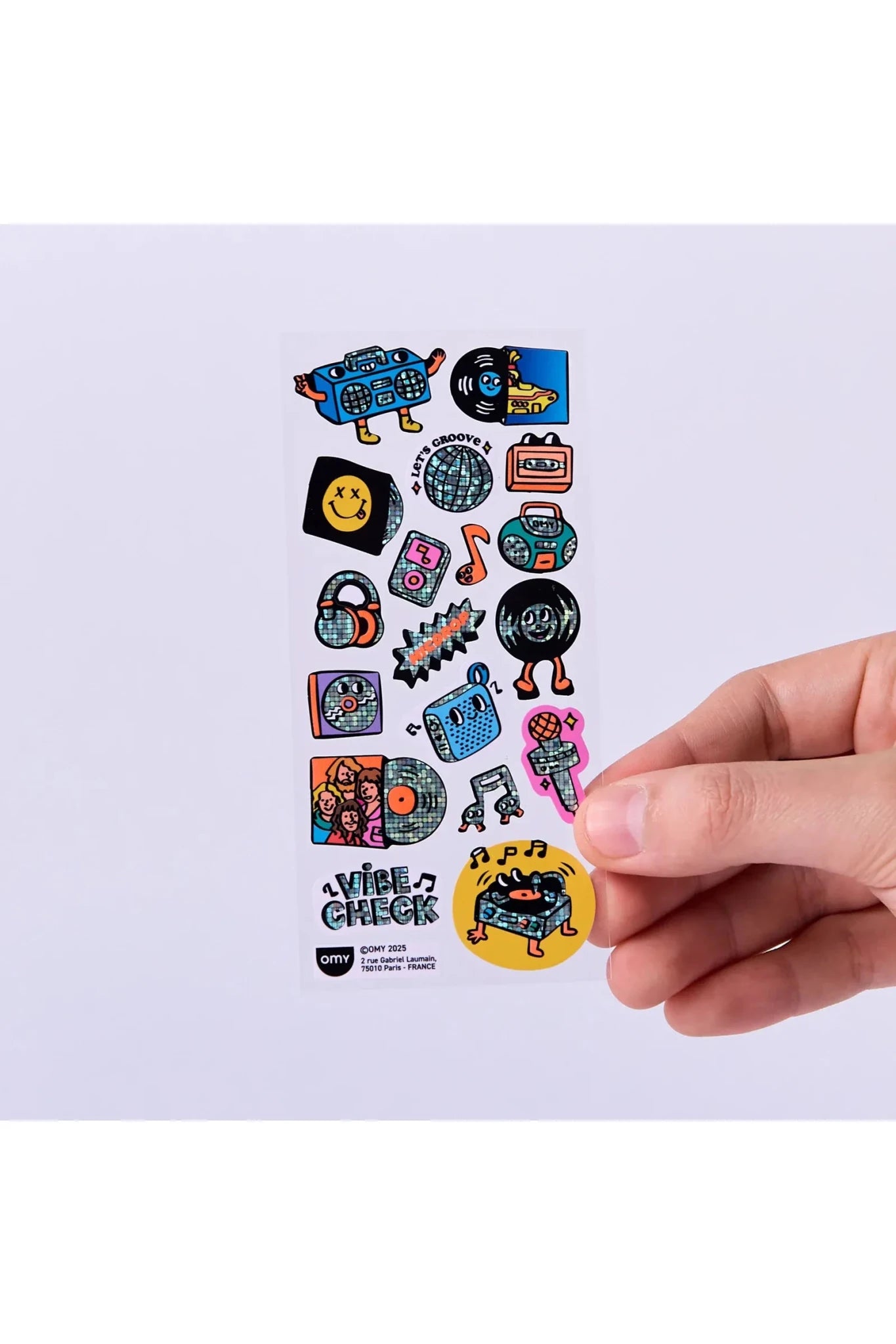STICKERS - ICONIC - MUSIC van OMY | Kids Conceptstore Le Fanfare