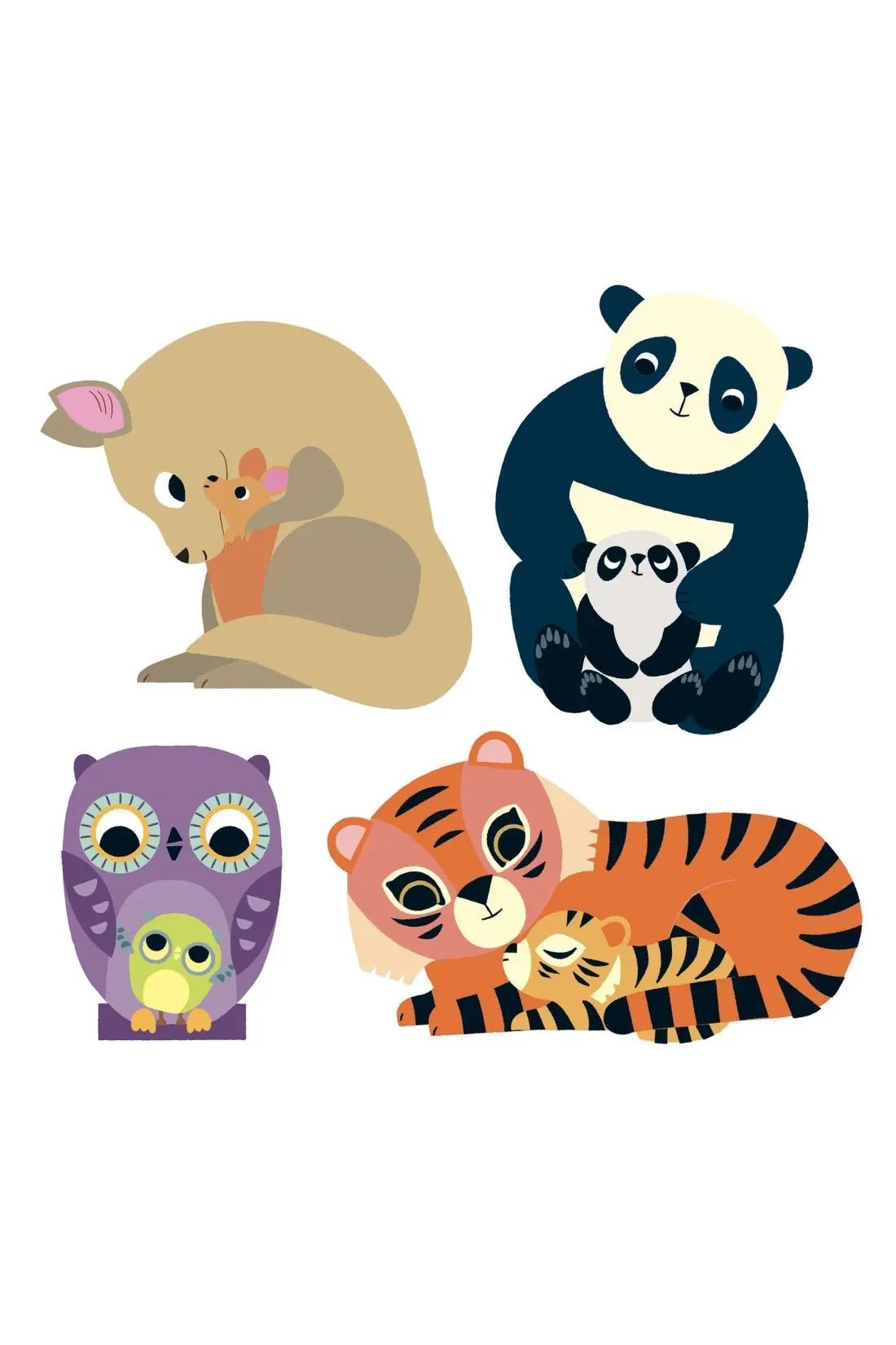 Stickers - mums and babies van Djeco | Kids Conceptstore Le Fanfare