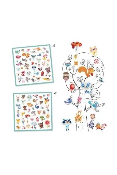 Stickerset Kleine Dieren van Djeco | Kids Conceptstore Le Fanfare