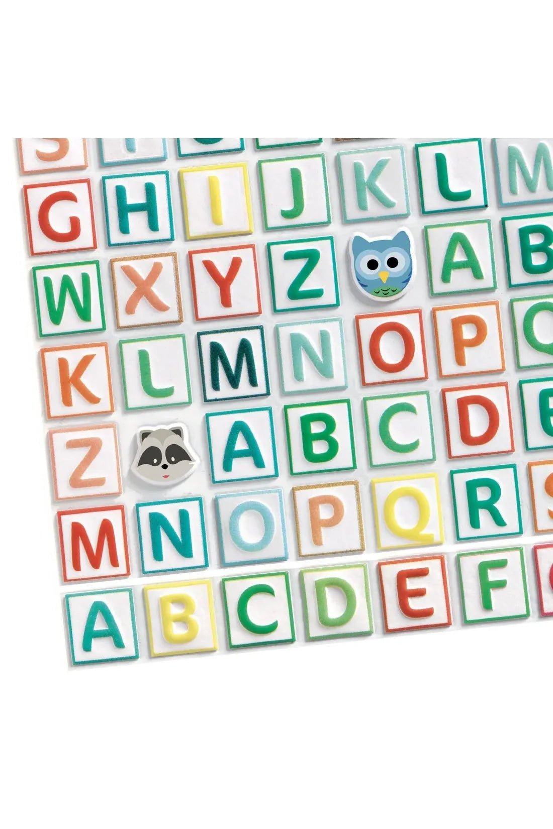 Stickerset Puffy Alfabet van Djeco | Kids Conceptstore Le Fanfare
