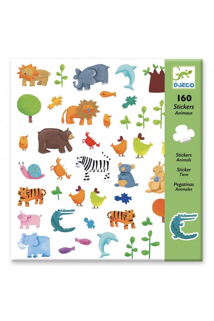 Stickerset Werelddieren van Djeco | Kids Conceptstore Le Fanfare