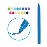 Viltstiften met fijne punt 15st - Stille oceaan