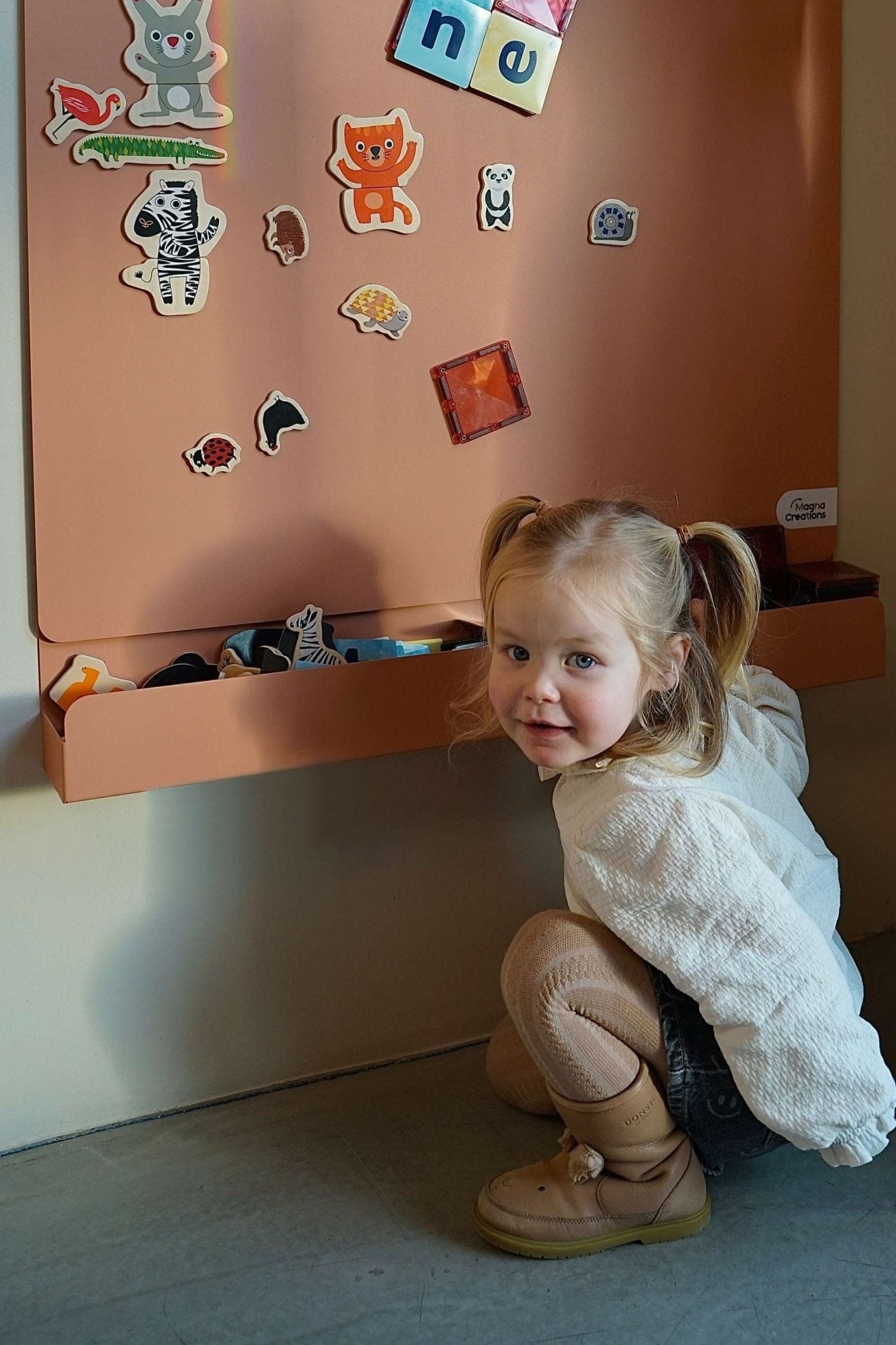 Storage box L - Perzik van Magna Creations | Kids Conceptstore Le Fanfare
