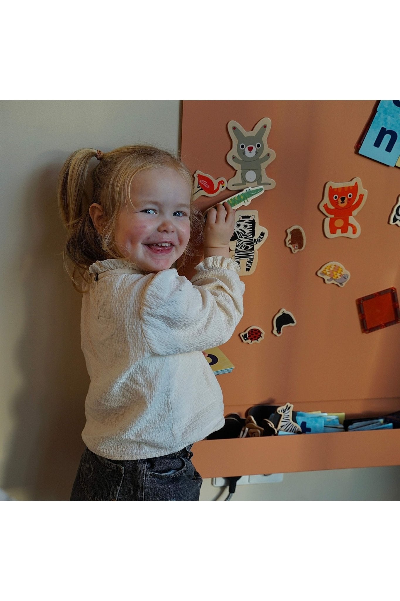 Storage box L - Perzik van Magna Creations | Kids Conceptstore Le Fanfare