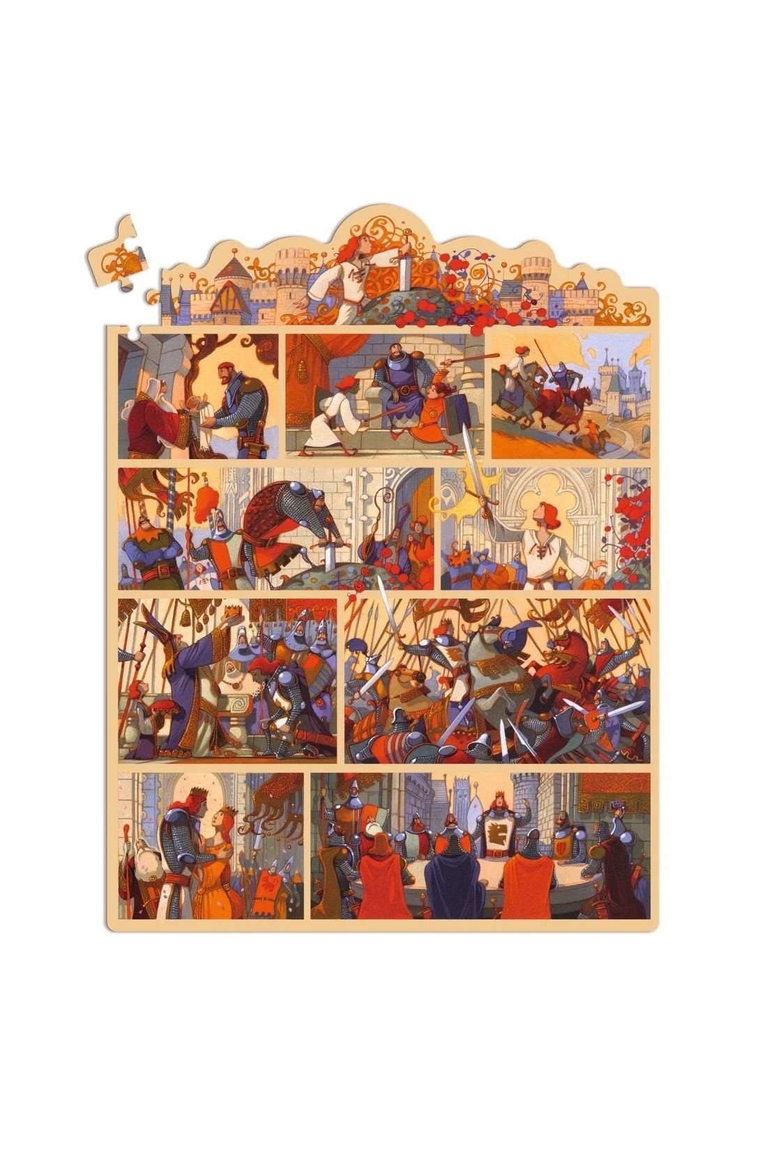 Story puzzle - The King Arthur van Djeco | Kids Conceptstore Le Fanfare
