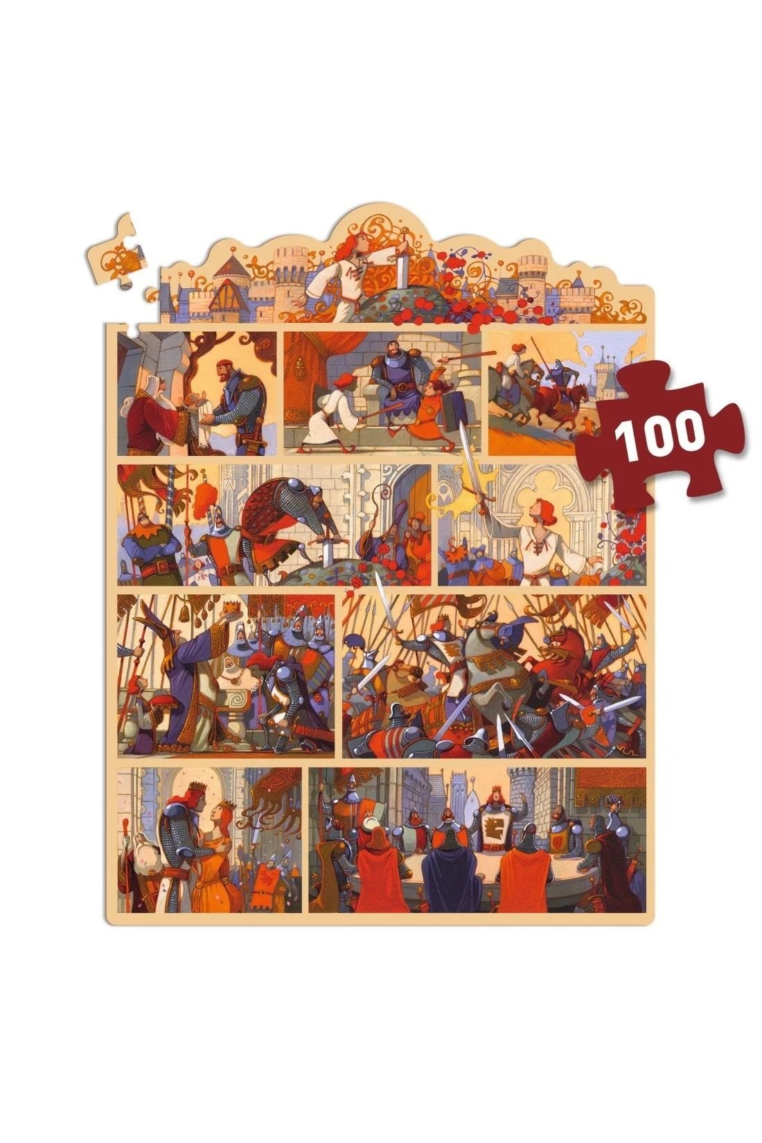 Story puzzle - The King Arthur van Djeco | Kids Conceptstore Le Fanfare