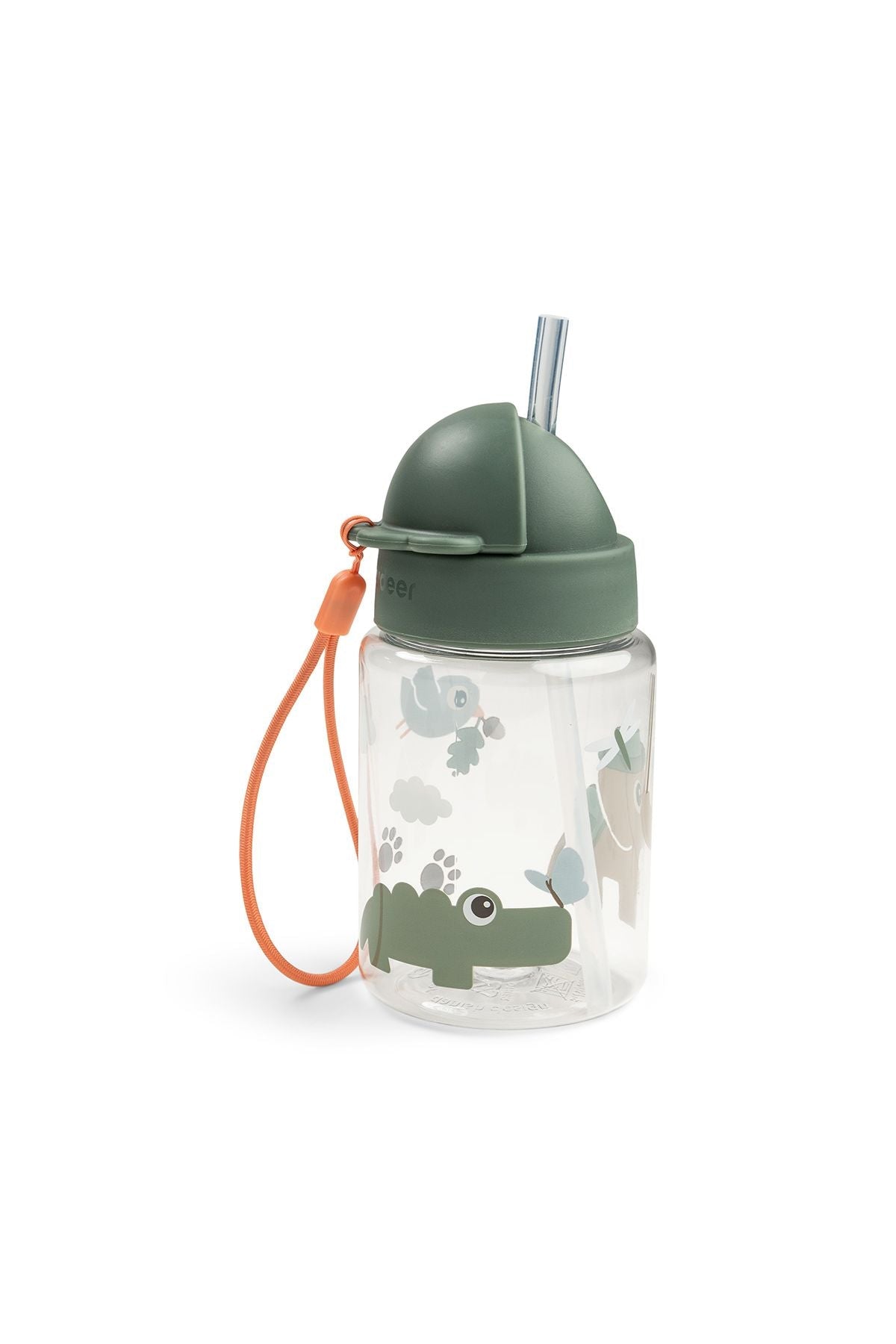 Straw bottle | Tiny trails - Green van Done by Deer | Kids Conceptstore Le Fanfare