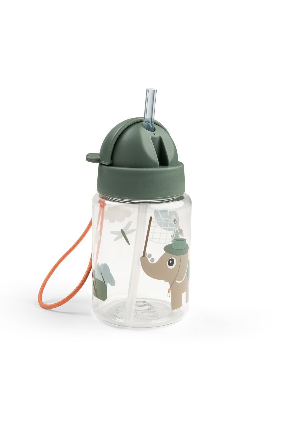 Straw bottle | Tiny trails - Green van Done by Deer | Kids Conceptstore Le Fanfare