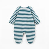 Striped flamé jersey jumpsuit - Cyanotype van Play Up | Kids Conceptstore Le Fanfare