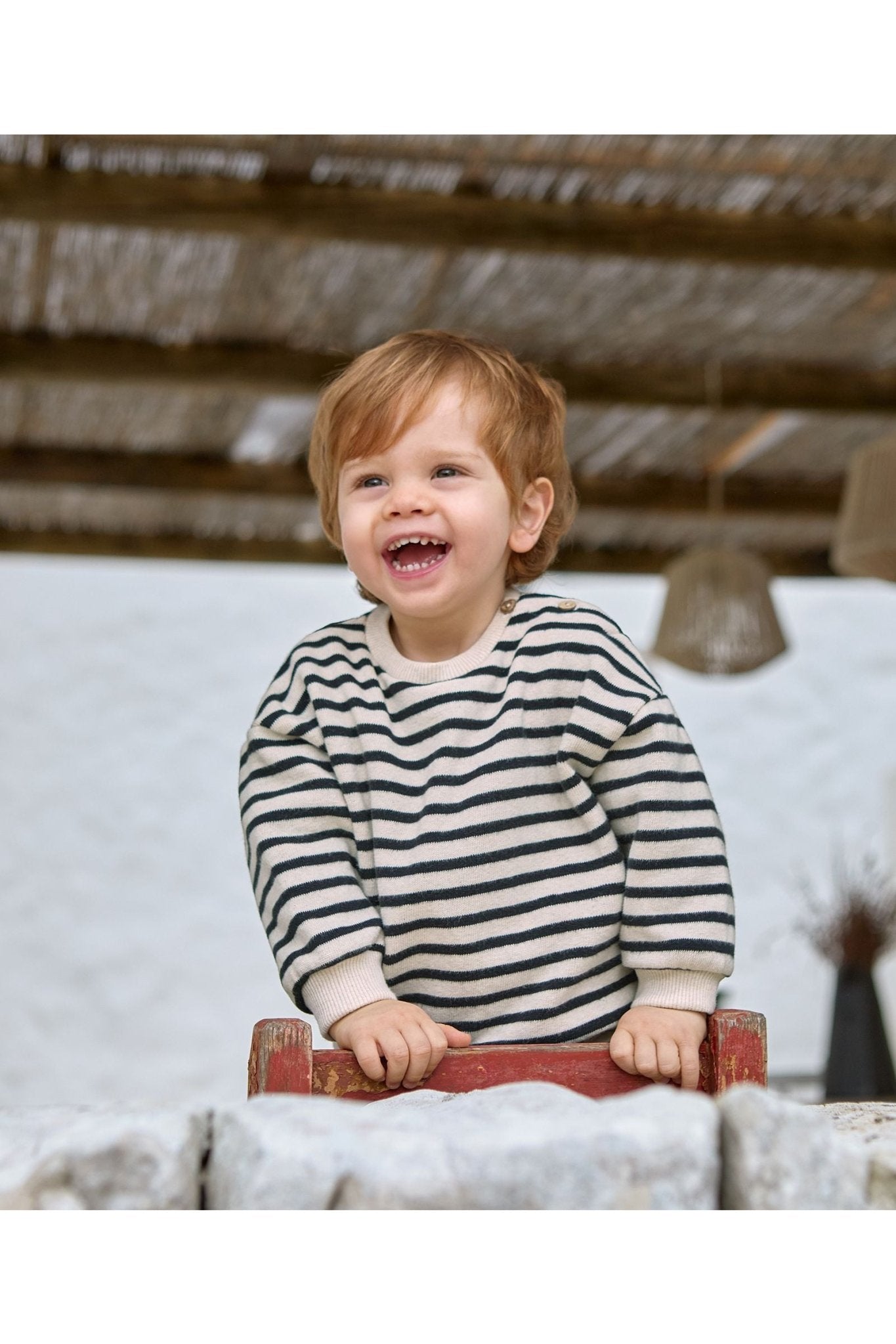 Striped jersey sweater - Cocoon van Play Up | Kids Conceptstore Le Fanfare