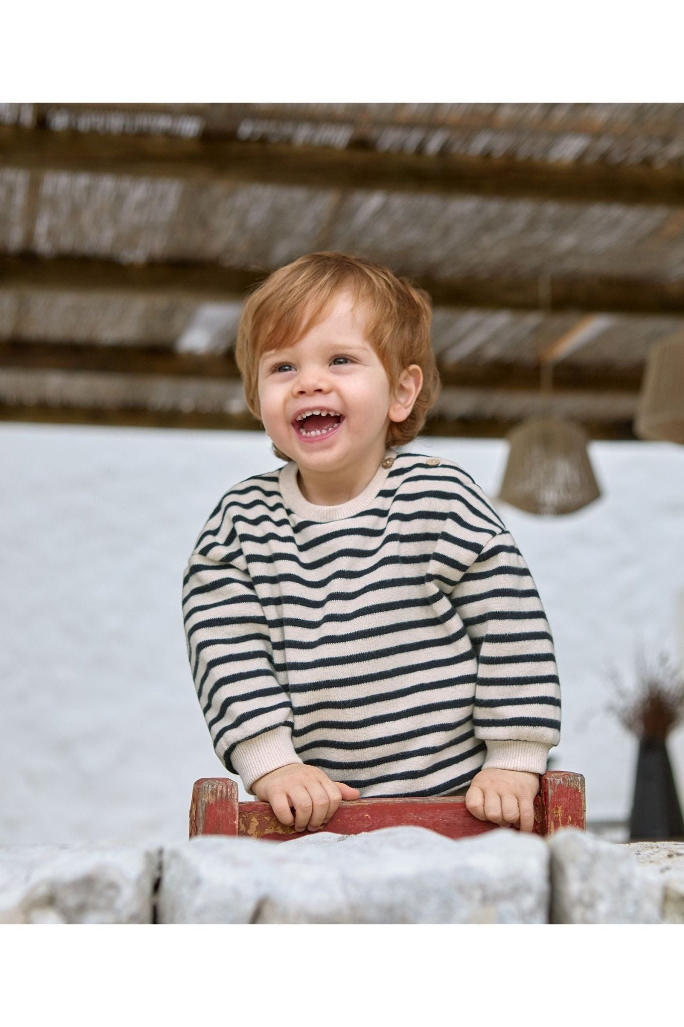 Striped jersey sweater - Cocoon van Play Up | Kids Conceptstore Le Fanfare