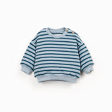 Striped jersey sweater - Cyanotype van Play Up | Kids Conceptstore Le Fanfare
