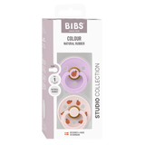 STUDIO Colour 2 Pack - round - Ladybug - Violet Sky/Petal van BIBS | Kids Conceptstore Le Fanfare