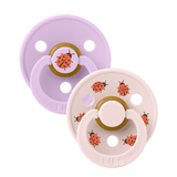 STUDIO Colour 2 Pack - round - Ladybug - Violet Sky/Petal van BIBS | Kids Conceptstore Le Fanfare