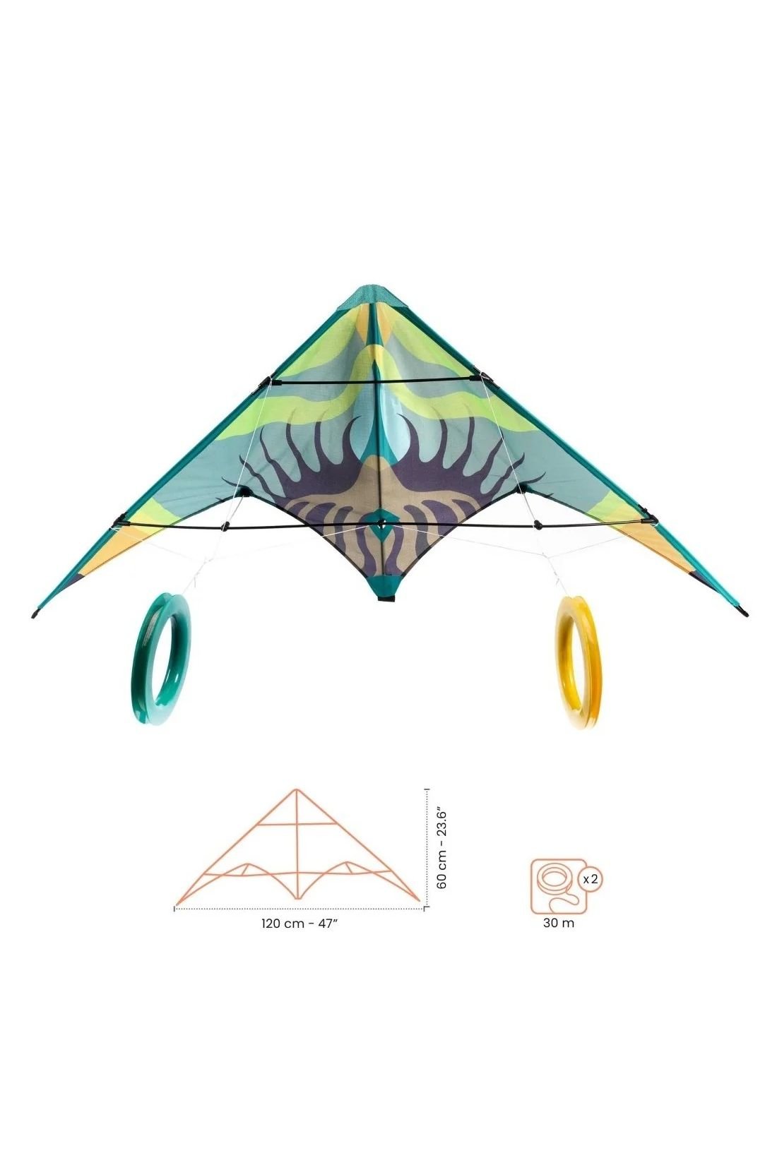 Stunt kite - Green Wave van Djeco | Kids Conceptstore Le Fanfare