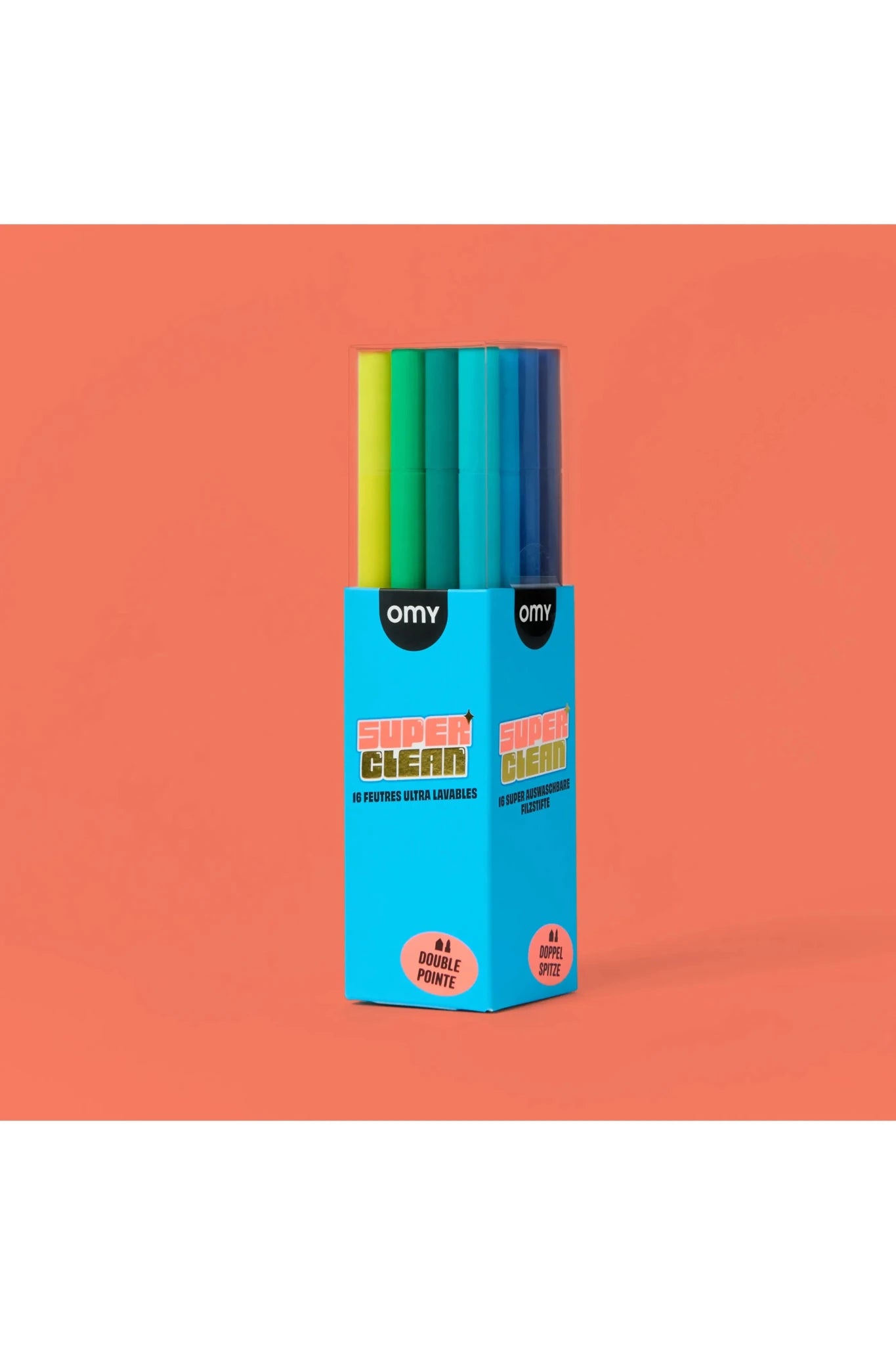 Super Clean - 16 Ultrawashable Markers van OMY | Kids Conceptstore Le Fanfare