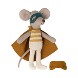 Super Hero Mouse, Little Brother In Matchbox van Maileg | Kids Conceptstore Le Fanfare