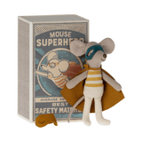 Super Hero Mouse, Little Brother In Matchbox van Maileg | Kids Conceptstore Le Fanfare
