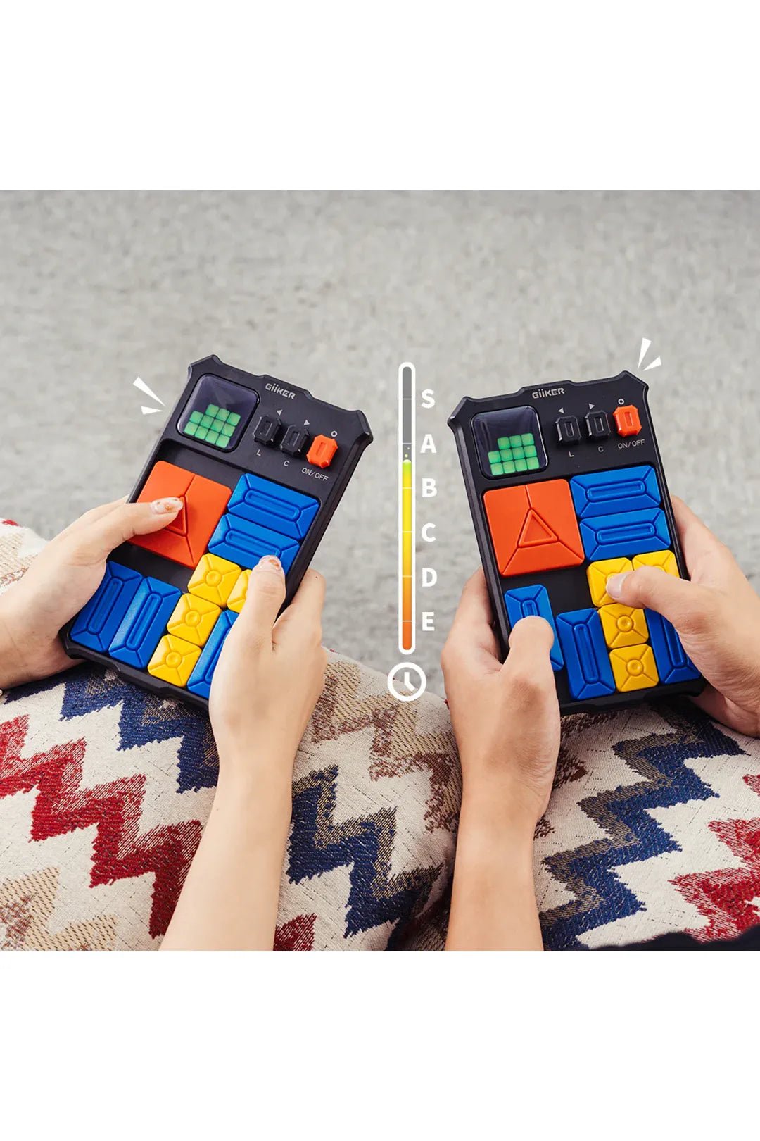 Super Slide Puzzle Game (including travel bag) - Classic Black van GiiKER | Kids Conceptstore Le Fanfare