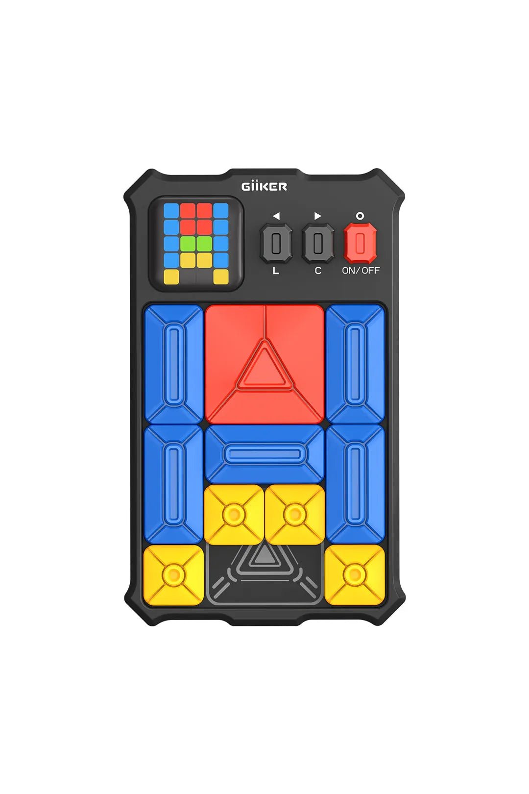 Super Slide Puzzle Game (including travel bag) - Classic Black van GiiKER | Kids Conceptstore Le Fanfare