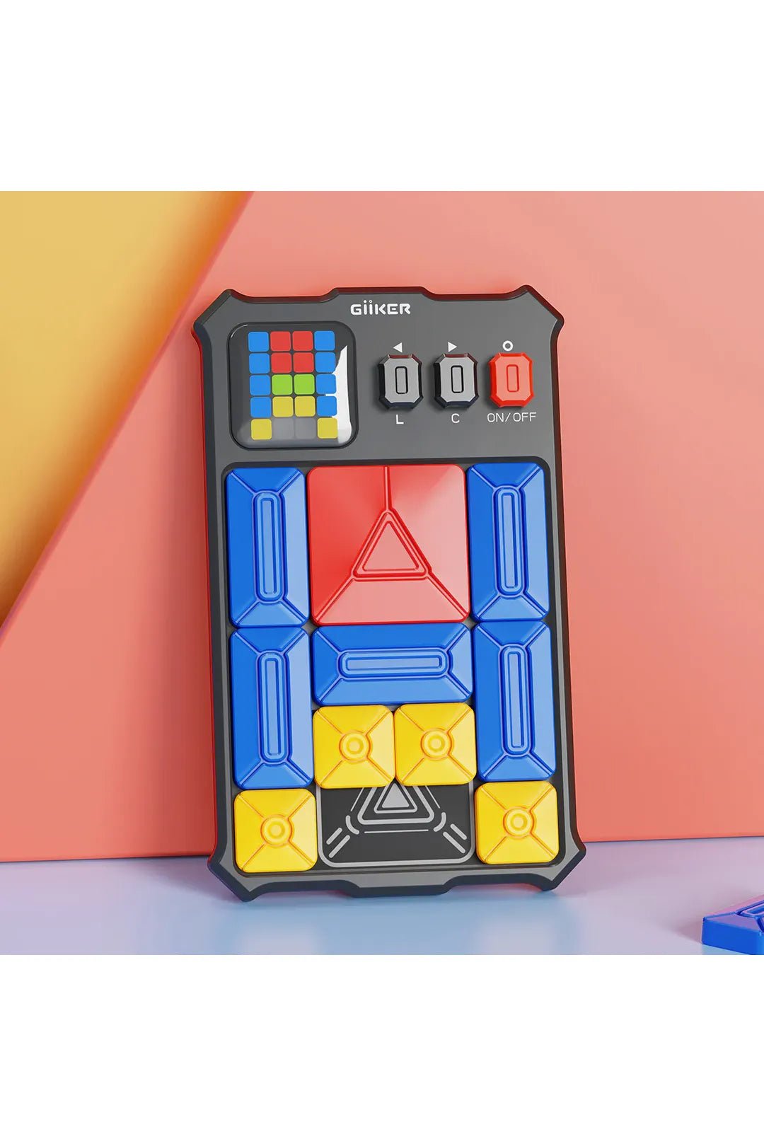 Super Slide Puzzle Game (including travel bag) - Classic Black van GiiKER | Kids Conceptstore Le Fanfare