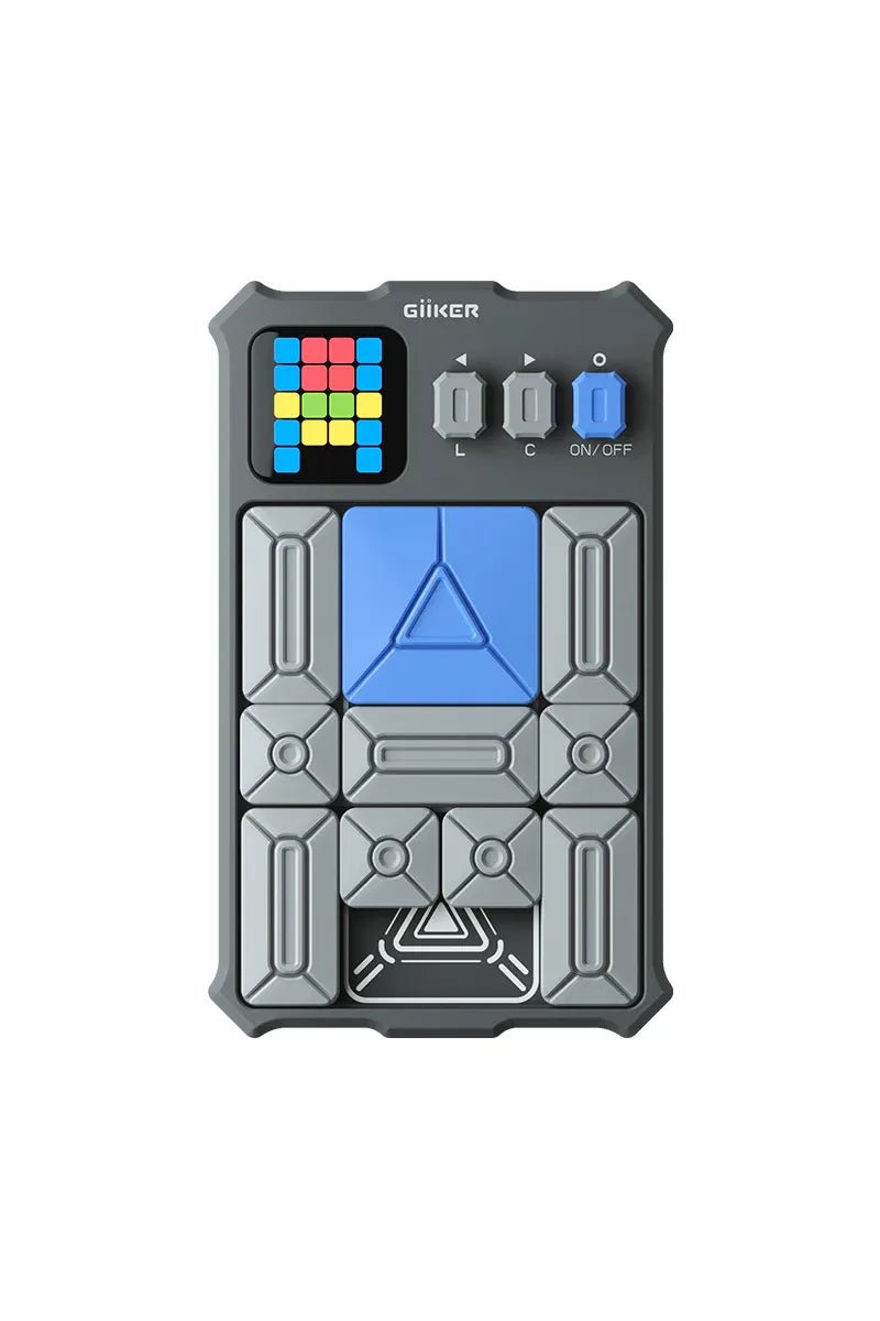 Super Slide Puzzle Game (including travel bag) - Moon Grey van GiiKER | Kids Conceptstore Le Fanfare