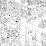 COLORING POSTER - SUPERMARKET