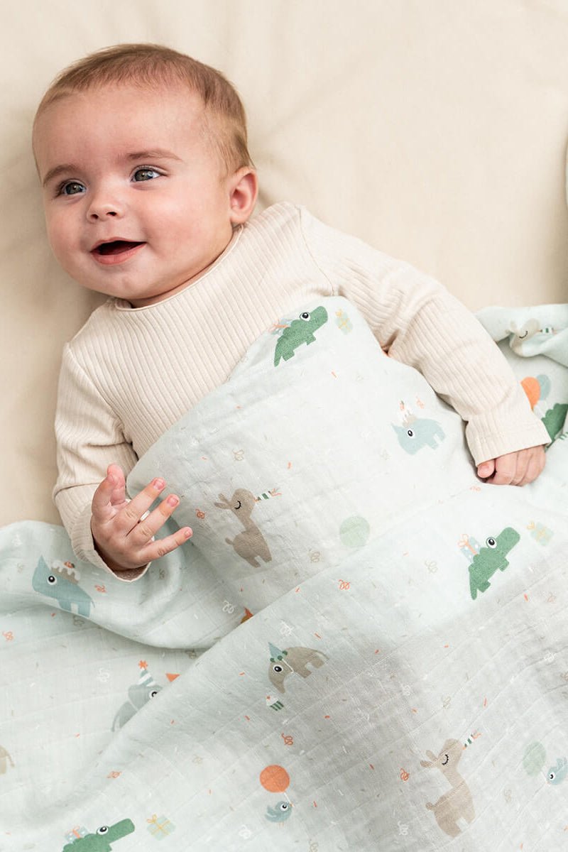 Swaddle | Celebration - Blue van Done by Deer | Kids Conceptstore Le Fanfare